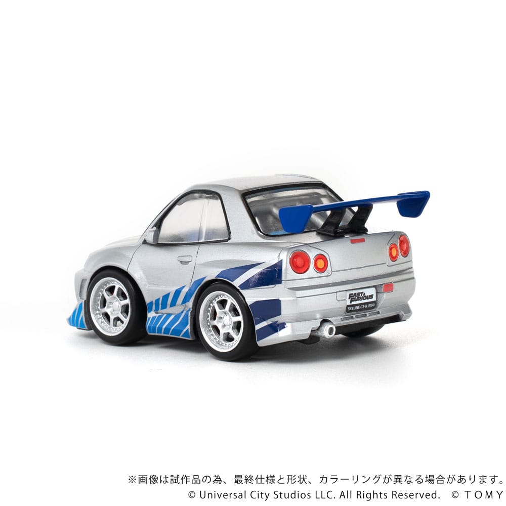 Fast & Furious véhicule avec minifigurine Q-Village Nissan Skyline GT-R (R34) 9 cm - Toys Legacy Collection