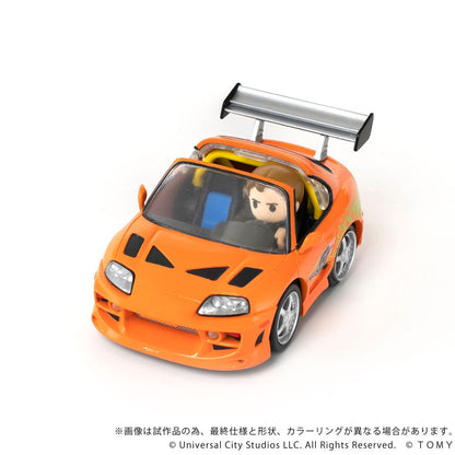Fast & Furious véhicule avec minifigurine Q-Village Toyota Supra JZA80 9 cm - Toys Legacy Collection