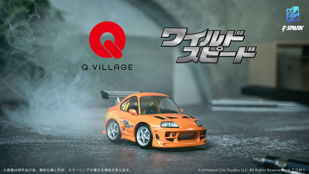 Fast & Furious véhicule avec minifigurine Q-Village Toyota Supra JZA80 9 cm - Toys Legacy Collection