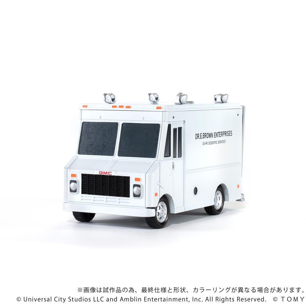 Retour vers le futur véhicules avec minifigurines Q-Village Time Machine Deluxe Set 9 cm - Toys Legacy Collection