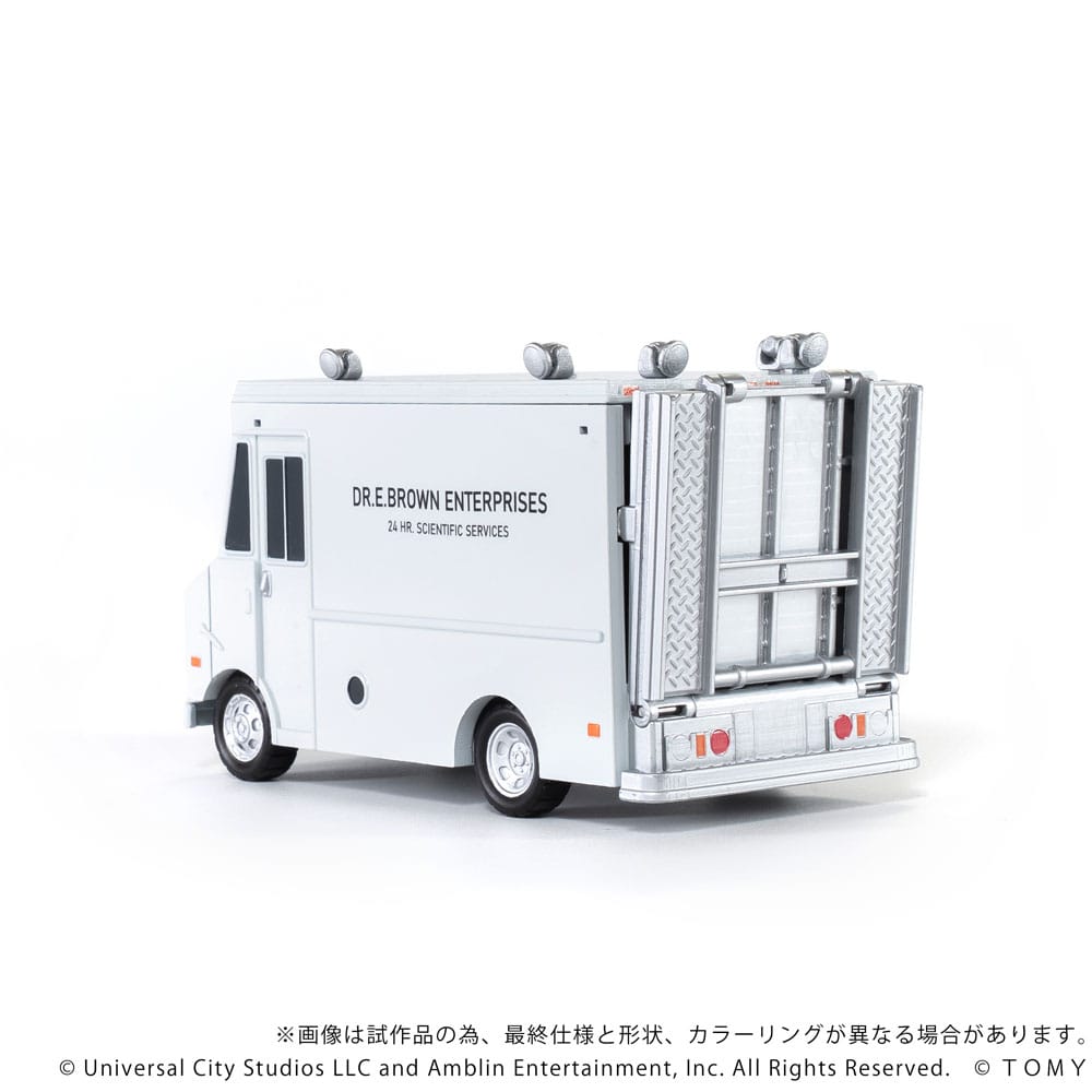 Retour vers le futur véhicules avec minifigurines Q-Village Time Machine Deluxe Set 9 cm - Toys Legacy Collection
