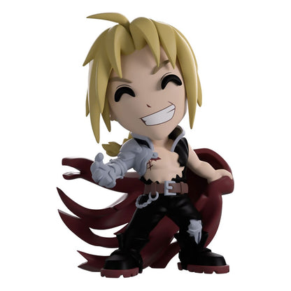 Figurine en vinyle Edward Elric de Fullmetal Alchemist: Brotherhood, 12 cm, modèle Youtooz, montrant le personnage avec ses bras croisés